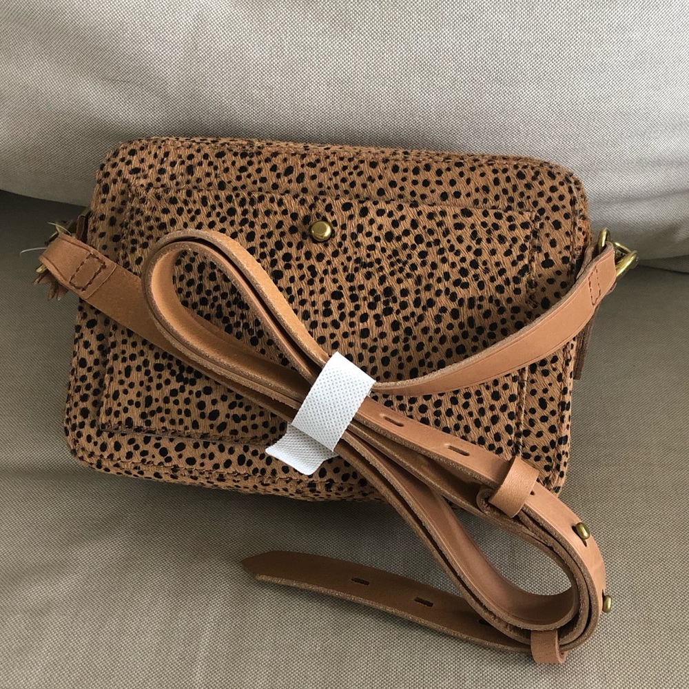 MADEWELL Transport Camera Bag in Dotted Calf Hair